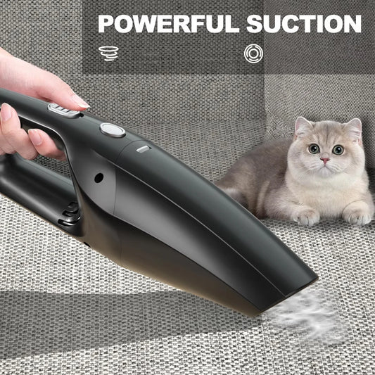 Mini Car Vacuum Cleaner Wireless Handheld Vaccum Cleaners High Suction USB Rechargeable Small Household Car Cleaner Accessories
