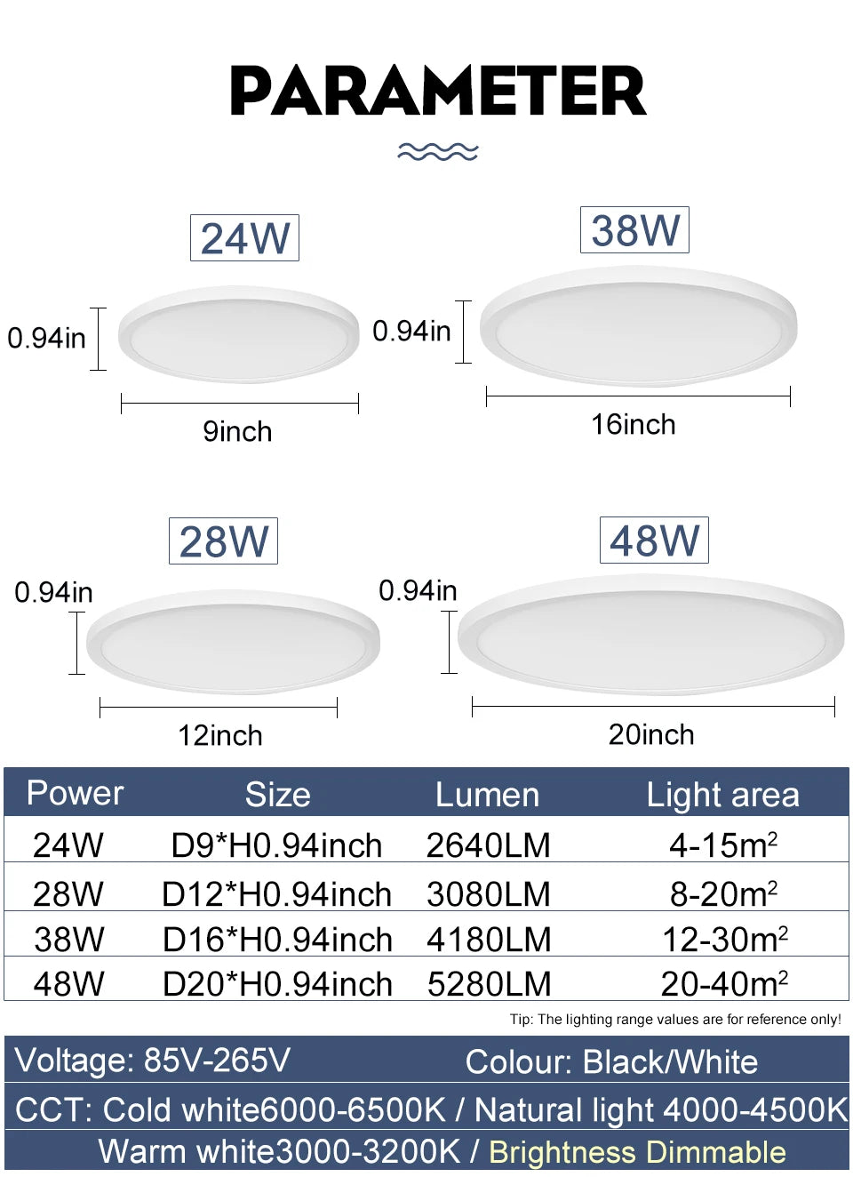 Smart Led Ceiling Lights 20Inch Large APP Remote Control Dimmable Ultra thin Smart Lamp For Living Room Bedroom Led Lights
