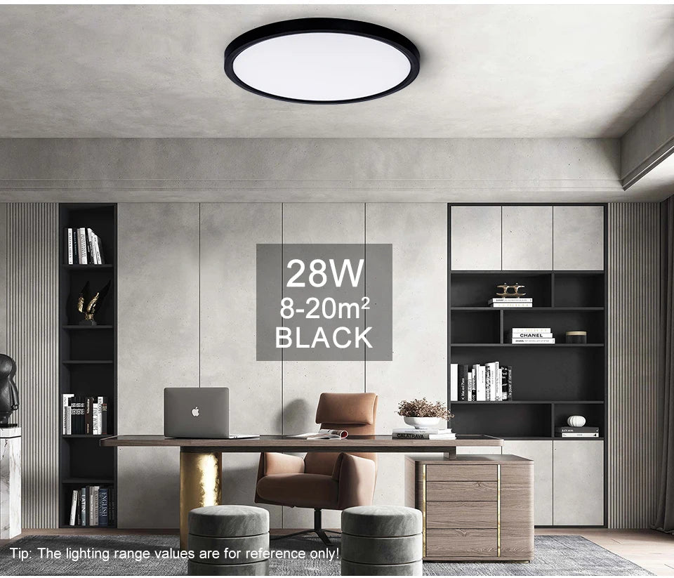 Smart Led Ceiling Lights 20Inch Large APP Remote Control Dimmable Ultra thin Smart Lamp For Living Room Bedroom Led Lights