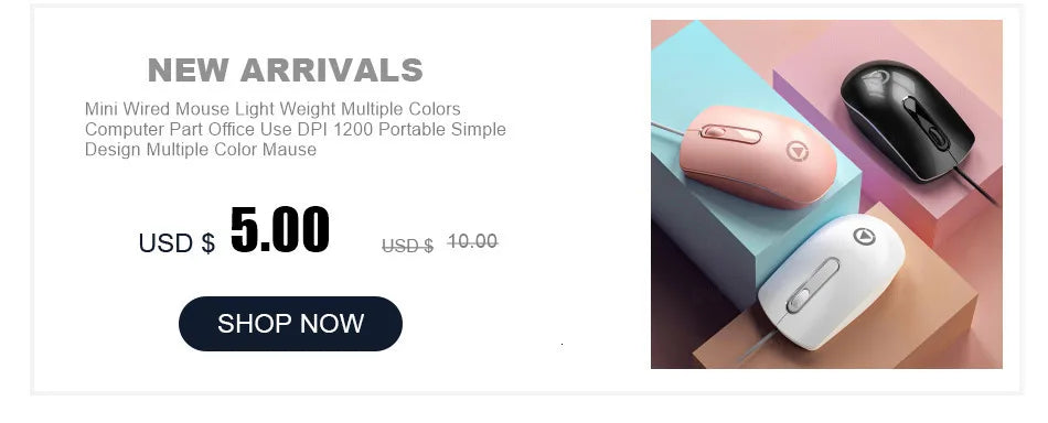 Wireless 2.4G Mouse Light Weight Design DPI Adjustable Plug And Play Low Noise Button Simple Style Mause Office Use Or Gaming