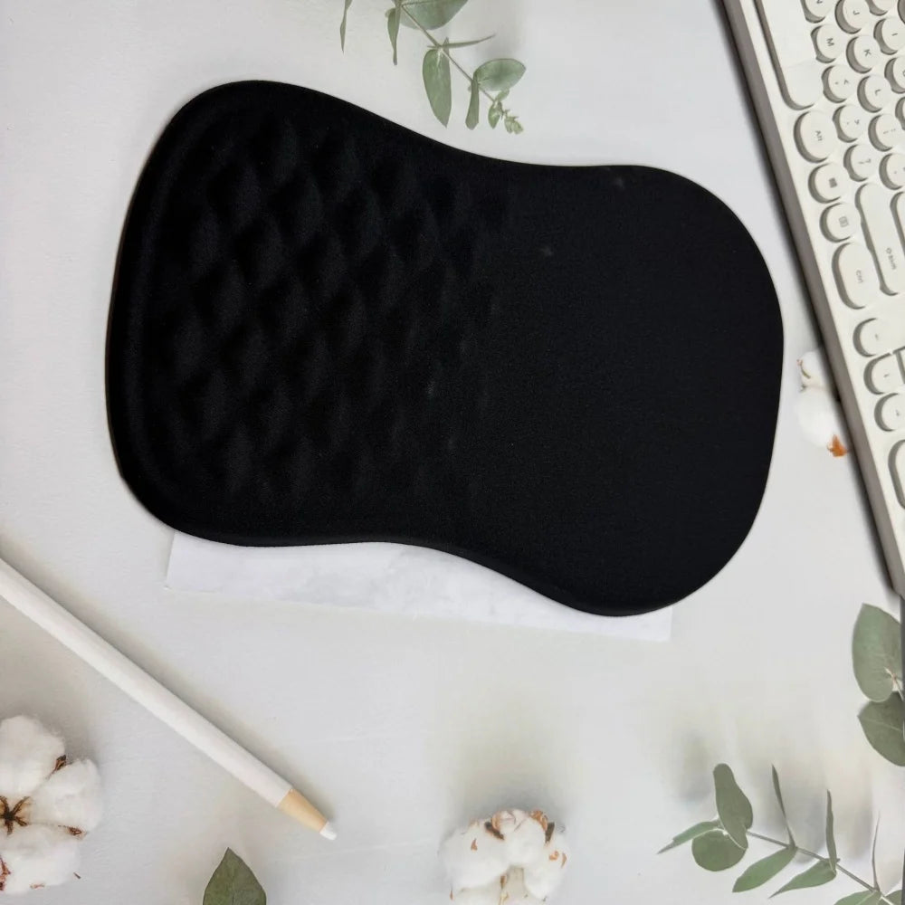 Ergonomic Wrist Rest Mouse Pad Comfortable Wrist Support Non Slip High Elastic Memory Cotton Mousepad For PC Laptop Computer