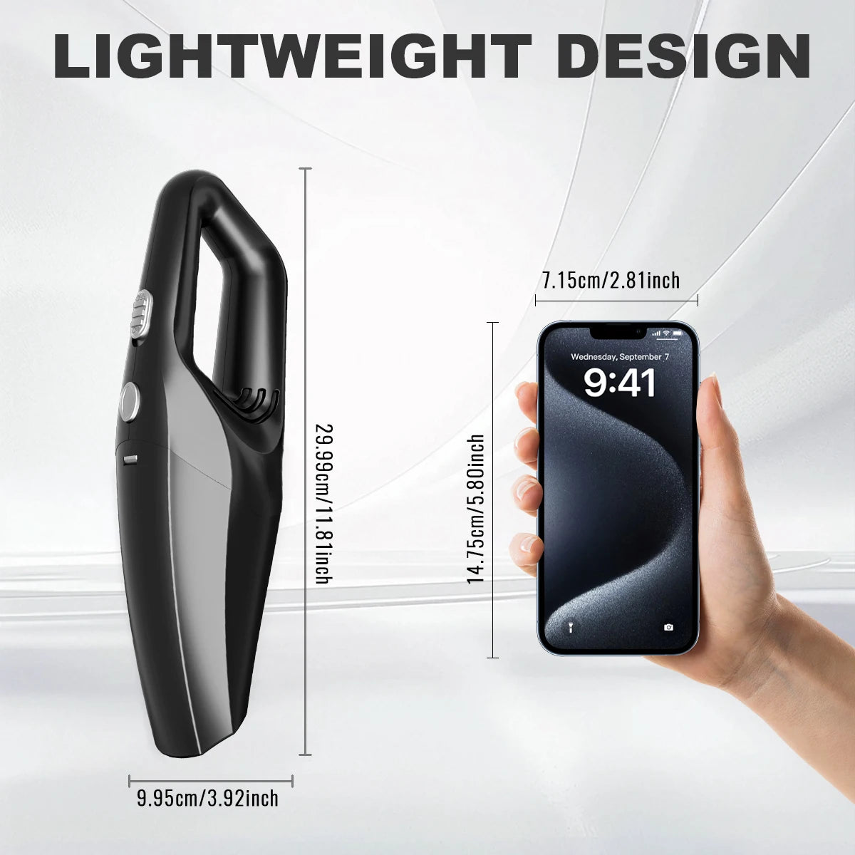 Mini Car Vacuum Cleaner Wireless Handheld Vaccum Cleaners High Suction USB Rechargeable Small Household Car Cleaner Accessories