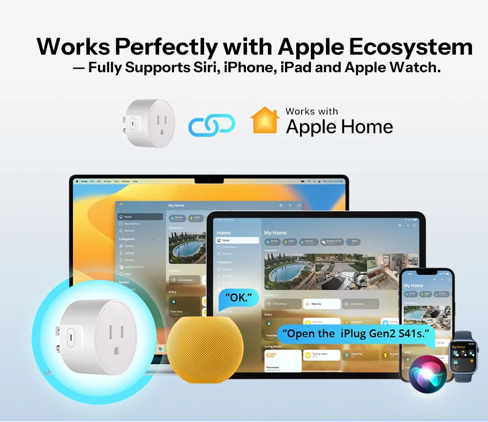 SONOFF S41STPB iPlug Gen2 S41s US Socket Matter Over WiFi Smart Plug App & Voice Control Inching Mode Time Schedule Smart Scene