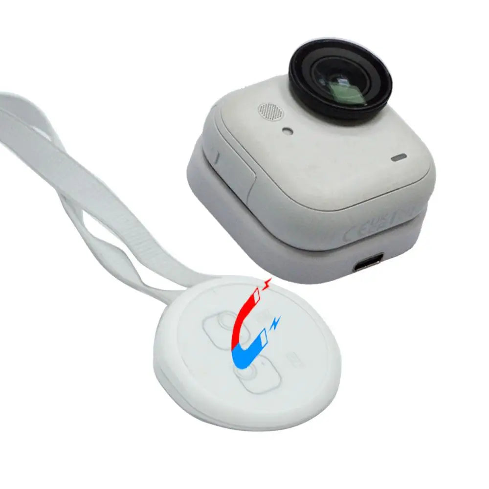 Wireless Magnetic Charging Dock for Insta360 Go Ultra Wireless Charger Base with Lanyard For Insta360 Go Ultra Charging Station