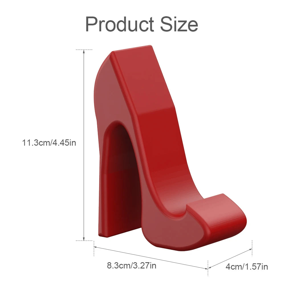 High-heel phone stand - Plastic - Durable and unbreakable. Three colors suitable for desktop, office, etc