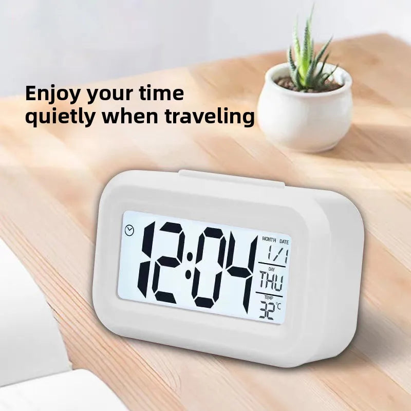 Digital Led Clock Alarm Clock Digital Clock With Bright Screen Snooze Function Calendar Display For Bedroom Home Offices Desk