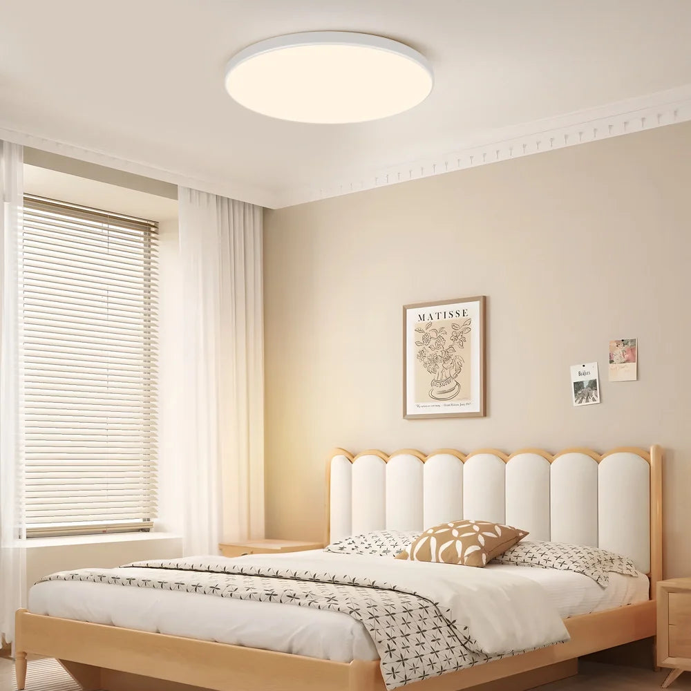 Smart Led Ceiling Light with Remote Control 3 Colors Dimmable Ceiling Lights Ultrathin Panel Lamps Bedroom Kitchen Ceiling Lamp