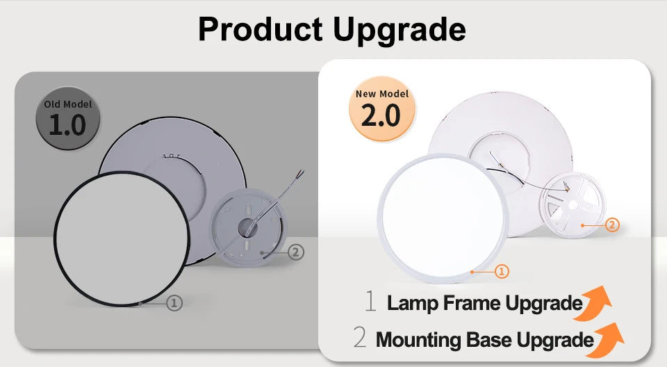 Smart Led Ceiling Lights 20Inch Large APP Remote Control Dimmable Ultra thin Smart Lamp For Living Room Bedroom Led Lights