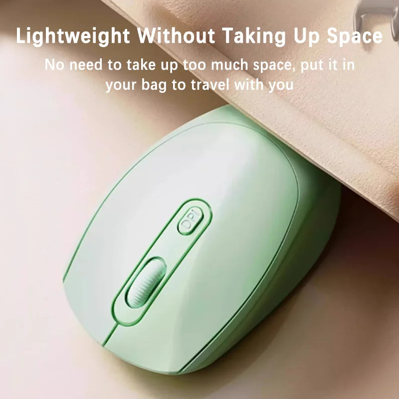 Wireless Mouse, Ergonomic Bluetooth-compatible with 2.4GHz Dual Mode Computer Mouse, with USB receiver, For Laptop PC Notebook