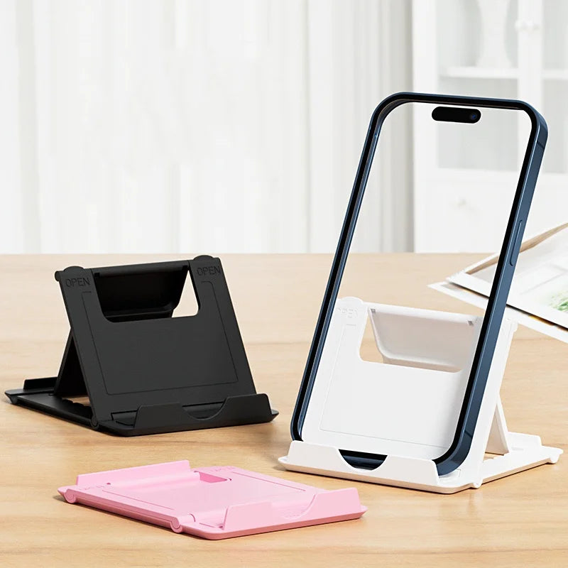 Phone Holder Desk Stand For Mobile Phone Tripod For iPhone Xsmax 12 13 Pro Huawei Xiaomi Mi 9 Plastic Foldable Desk Holder Stand