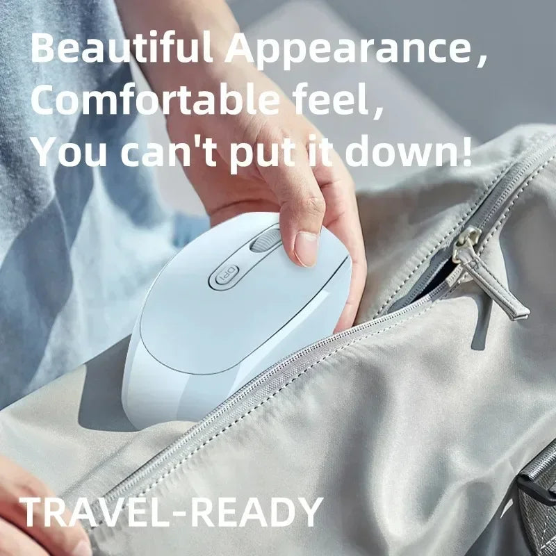 Wireless Mouse, Ergonomic Bluetooth-compatible with 2.4GHz Dual Mode Computer Mouse, with USB receiver, For Laptop PC Notebook