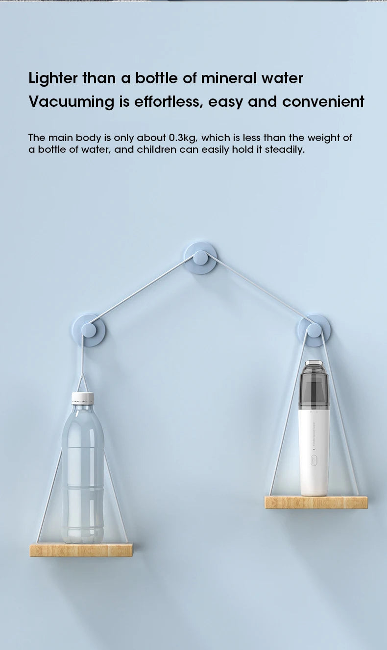 Mini Wireless Vacuum Cleaner Multifunctional Car Vacuum Cleaner Portable and Powerful Cleaning Tool for Home Car Vacuum Cleaning