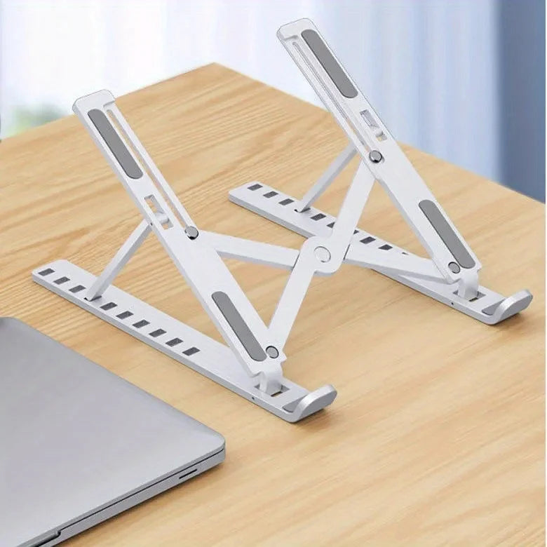 Portable Laptop Stand  Foldable ABS Material, Adjustable Desktop Height, Heat Dissipation, Laptop Stand, Storage Rack laptop arm