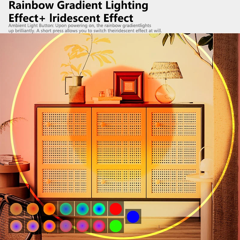 LED Smart Sensor Night Light with Smart Motion Sensor and Light Control Sensor, RGB Ambiance, USB Charging, Magnetic Design