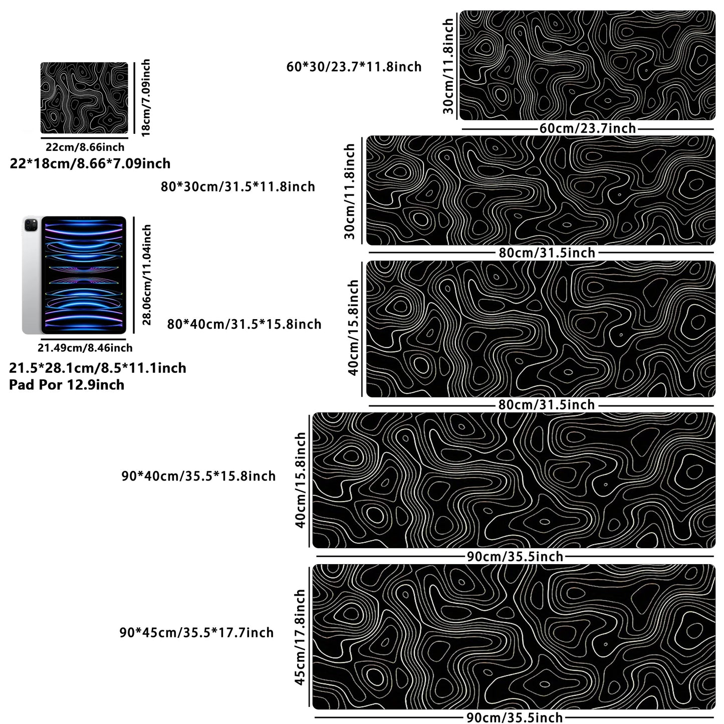 1PC Large Mouse Pads For Desk, Gaming Mouse Pad, Mouse Pad with Stitched Edges and Non-Slip Rubber Base, Extended Mouse Pad