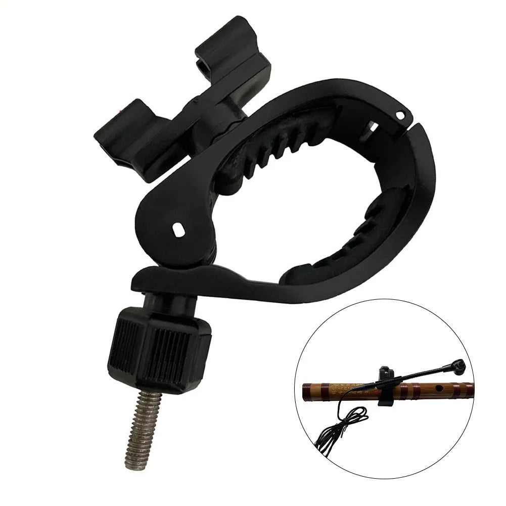 Musical Instrument Mic Parts Flute Microphone Clip Only The Clip Without Mic Flute Clips Pro Audio Equipment Stands Holders