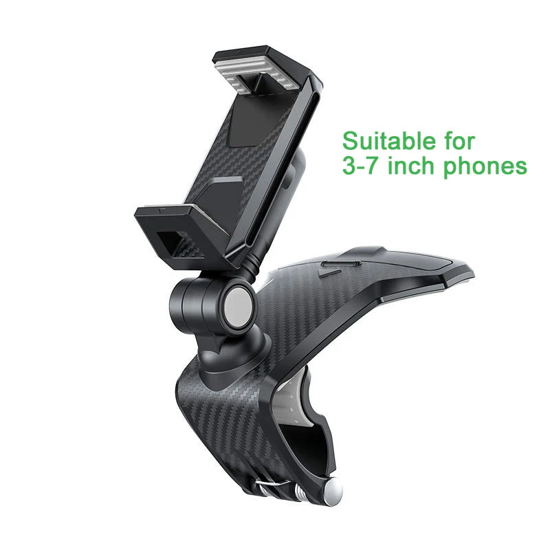 Car Dashboard Cell Phone Holder 1260 Degree Rotatable Phone Number The Car Phone Holder For iPhone 13 Mobile Phone Stand Support