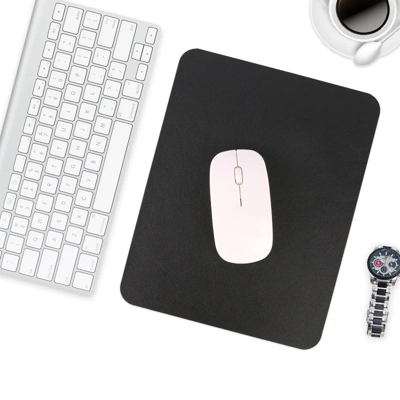 Small PU Mouse Pad Single-sided Solid Color Universal Non-slip Pad Mouse Pad Suitable For PC Laptops Office PU Gaming Mouse Pad