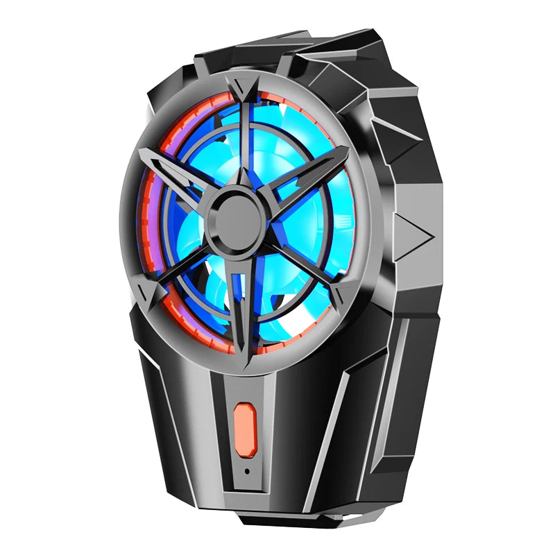 X52 Cooling Fans Mobile Phone Game Cooler System Rechargeable Battery Silent Cooler Three Speed Adjustable Fans Gaming Radiator