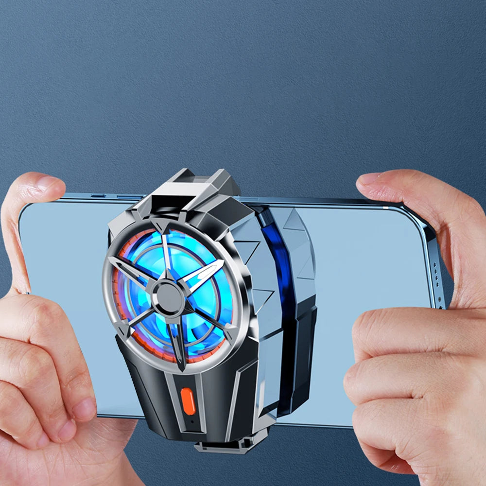 X52 Phone Cooling Fan Mobile Radiator Portable Mini Back-clip Gaming Radiators Three Speed Adjustable Cell Phone Fans Cooler
