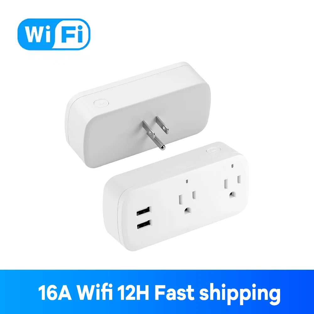 16A Smart Plug with Bluetooth App Control Power Monitoring Timer Countdown Group Voice Control PowerOff Memory Works with Alexa