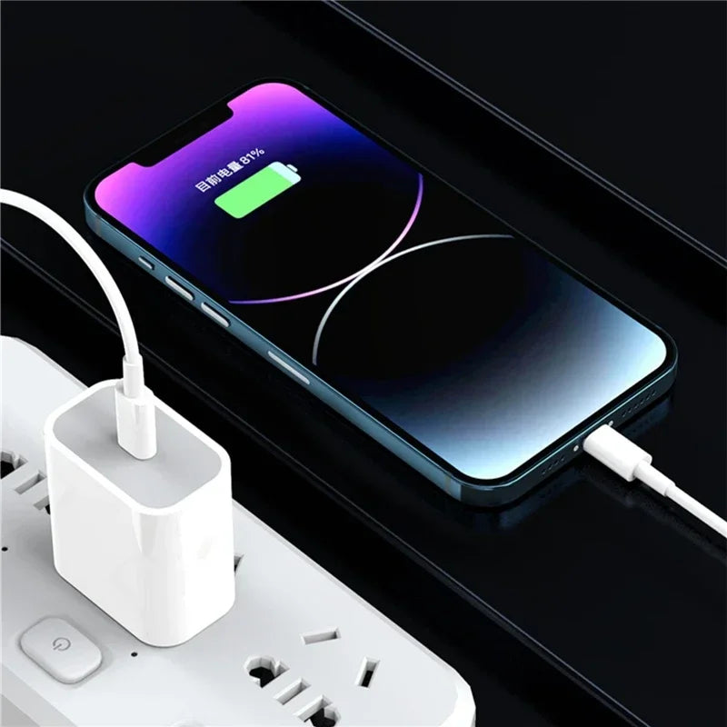 35w PD Fast Charger for iPhone 13 Pro 14 Plus 11 12 mini XS Max XR X iPad Air Quick Charging Cable USB-C Power Adapter