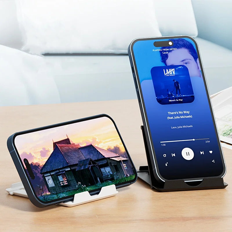 Phone Holder Desk Stand For Mobile Phone Tripod For iPhone Xsmax 12 13 Pro Huawei Xiaomi Mi 9 Plastic Foldable Desk Holder Stand