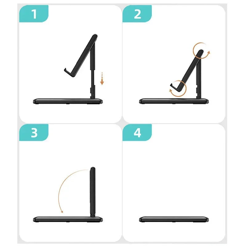 Phone Holder Stand Mobile Smartphone Support Tablet Stand for iPhone Desk Cell Phone Holder Stand Portable Mobile Holder Mount