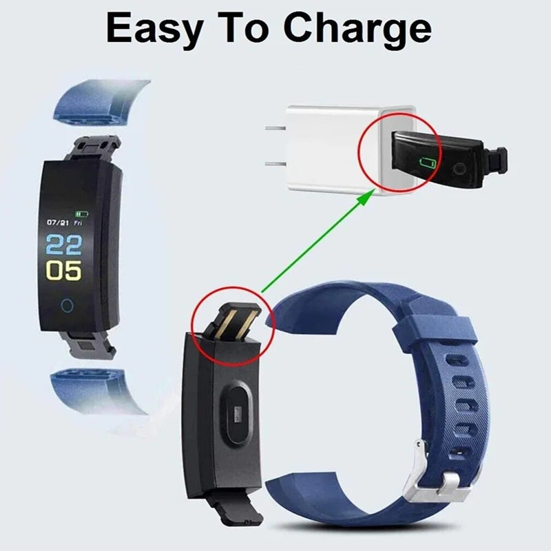 115plus Bluetooth 4.0 Intelligent Sports Bracelet Smartwatch for iOS Android Sport Fitness Tracker Kids Touch Wristband Watch