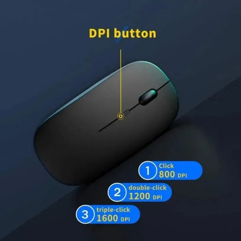 Rechargeable Wireless Gaming Mouse Portable Ergonomic Quiet And Magical Suitable For Portable Computers Tablets IPAD Phone