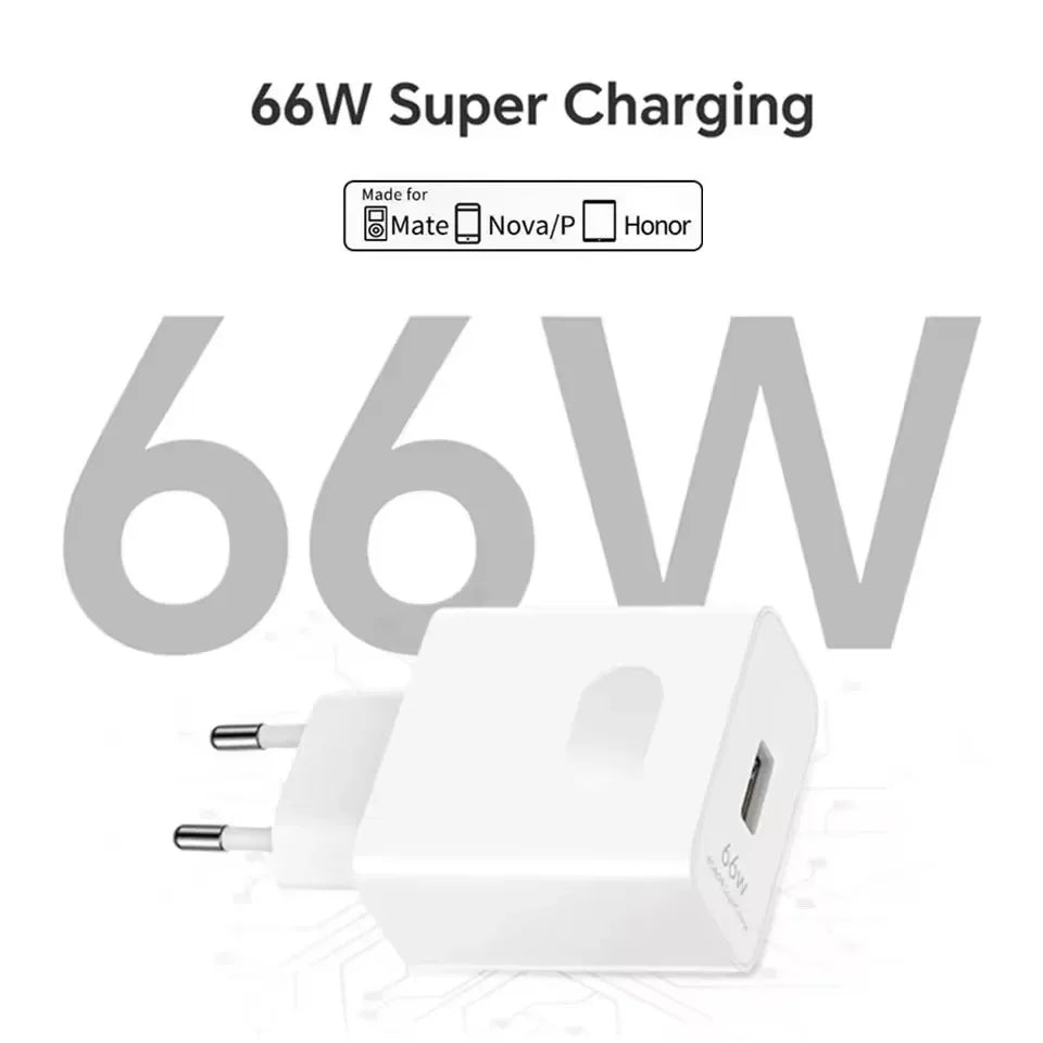 6A 66W Super Fast Charger Type C Cable 40 50 60 P50 P60 Nova 8 9 10 Honor 50 70 90 100 200 Lite X7 X8 X9 Magic 5
