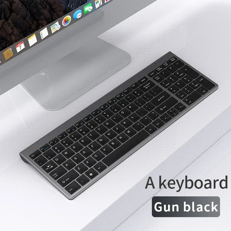 Wireless Keyboard Mouse Bluetooth 5.0 2.4G Combo Rechargeable Full Size Wireless Keyboard For Notebook Laptop Tablet iPad PC
