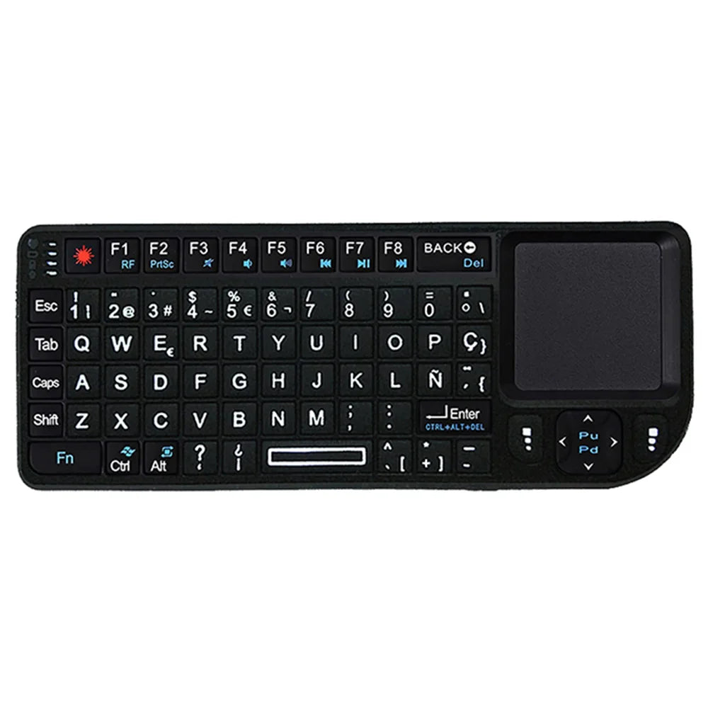2.4G Wireless Keyboard With 7-color Backlight Touchpad Mouse And Flashligt- Portable Applicable- Perfect For PC Smart TV Box