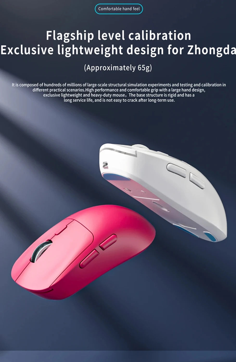 Wireless Gaming Mouse, 2.4G High-Performance with Adjustable DPI & Rechargeable Battery