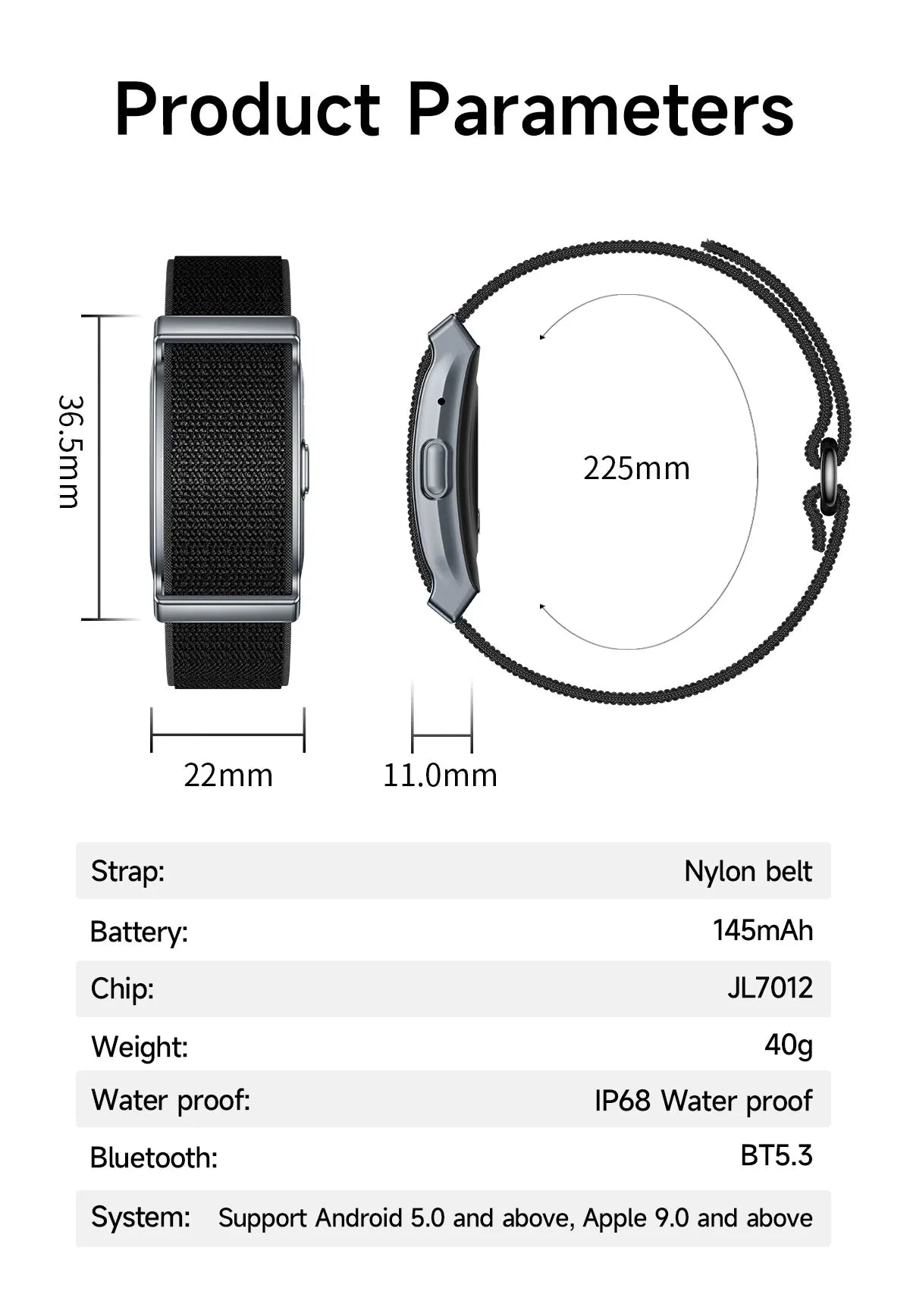 2026 Smart Wristband Wearable Fitness Multi-Sport All-Day Automatic Continuous Monitoring Health Data Improve Sleep Smartwatch