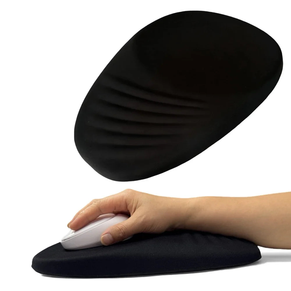 Ergonomic Wrist Rest Mouse Pad Comfortable Wrist Support Non Slip High Elastic Memory Cotton Mousepad For PC Laptop Computer