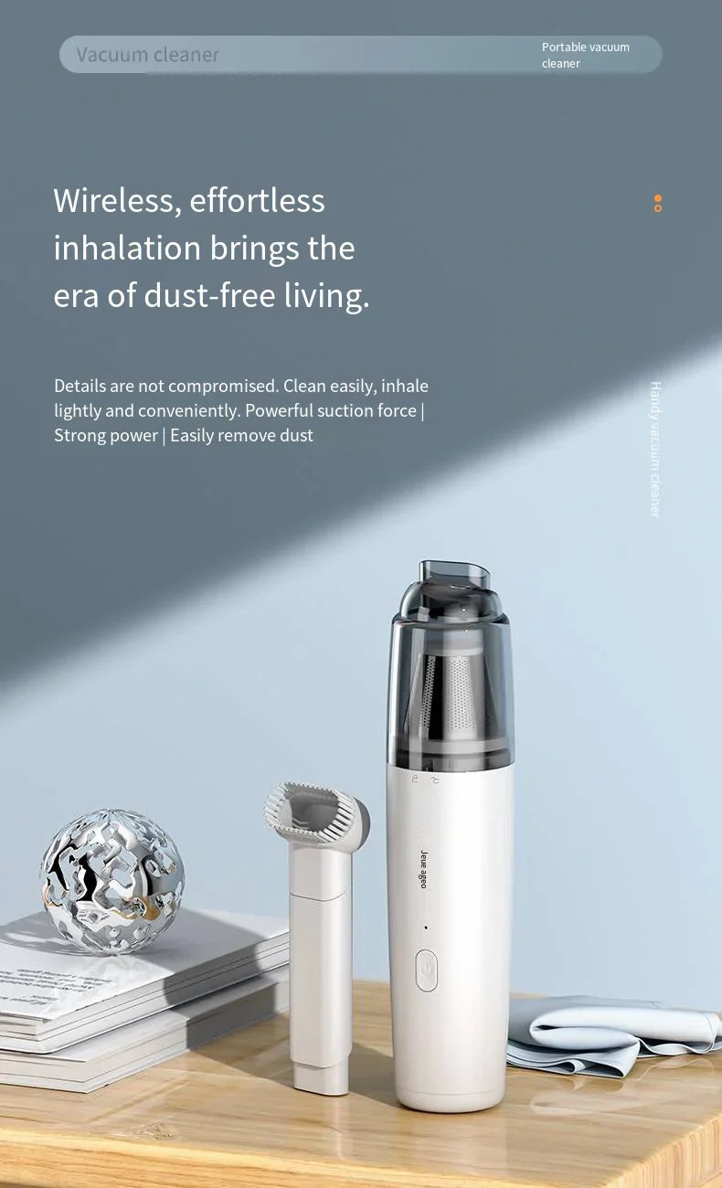 Vacuum Cleaner Mini Car Cleaning Powerful Suction Handheld Car Vacuum Cleaner Rechargeable for Car and Home Auto Vacuum Cleaner