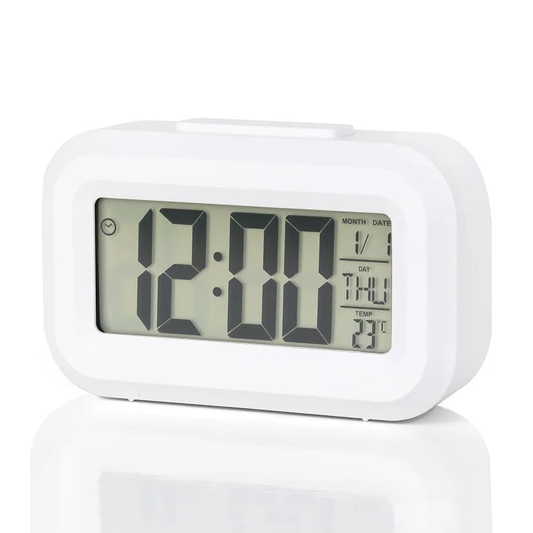 Digital Led Clock Alarm Clock Digital Clock With Bright Screen Snooze Function Calendar Display For Bedroom Home Offices Desk