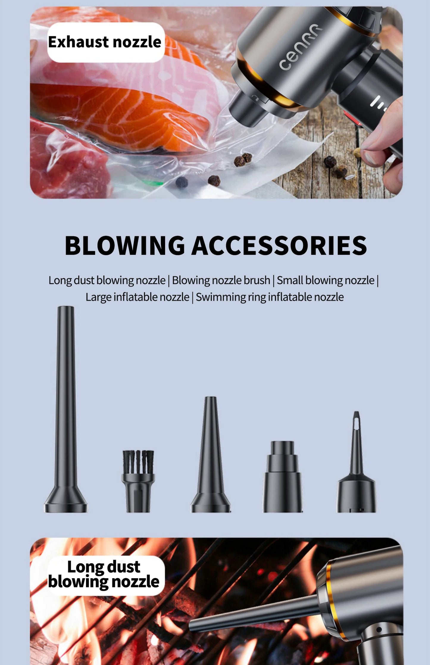 CENRR Mini Car Vacuum Cleaner Cordless Powerful Wireless Car Cleaner HandHeld Portable Vacuum Cleaner Cleaning Machine