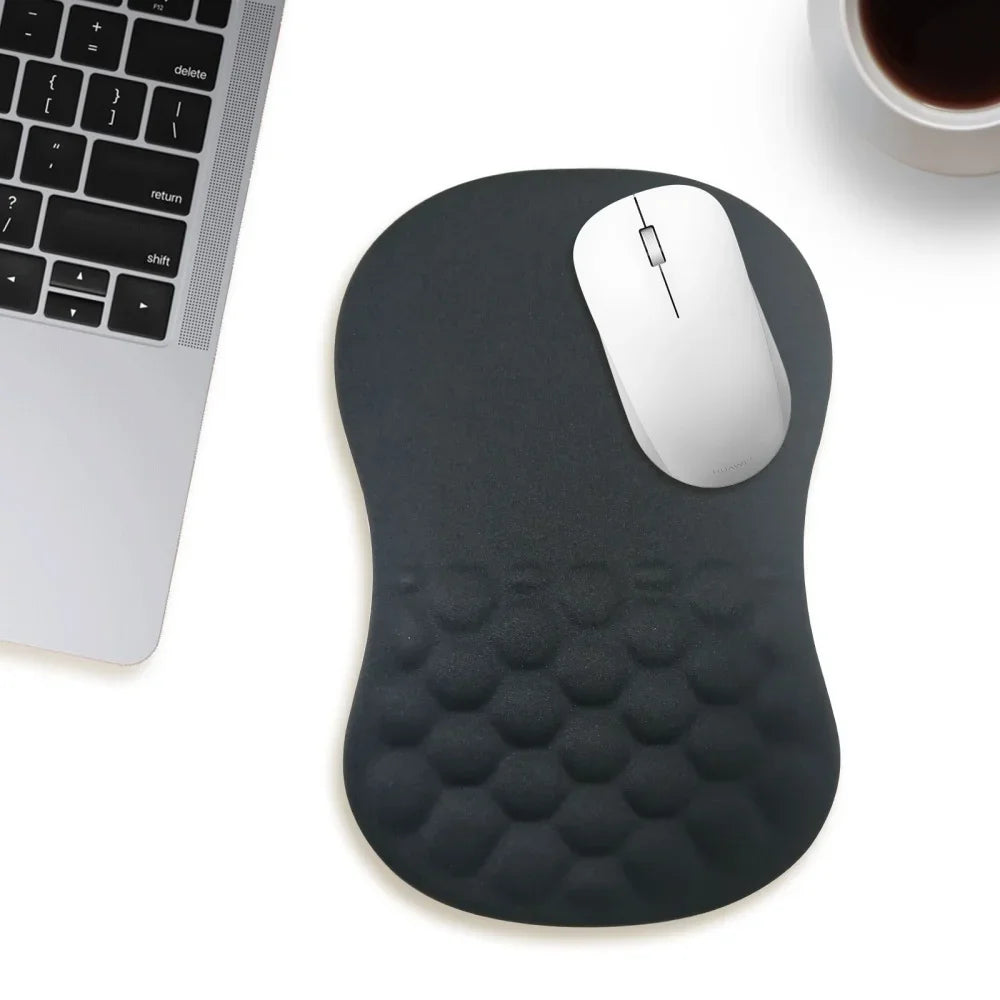 Ergonomic Wrist Rest Mouse Pad Comfortable Wrist Support Non Slip High Elastic Memory Cotton Mousepad For PC Laptop Computer