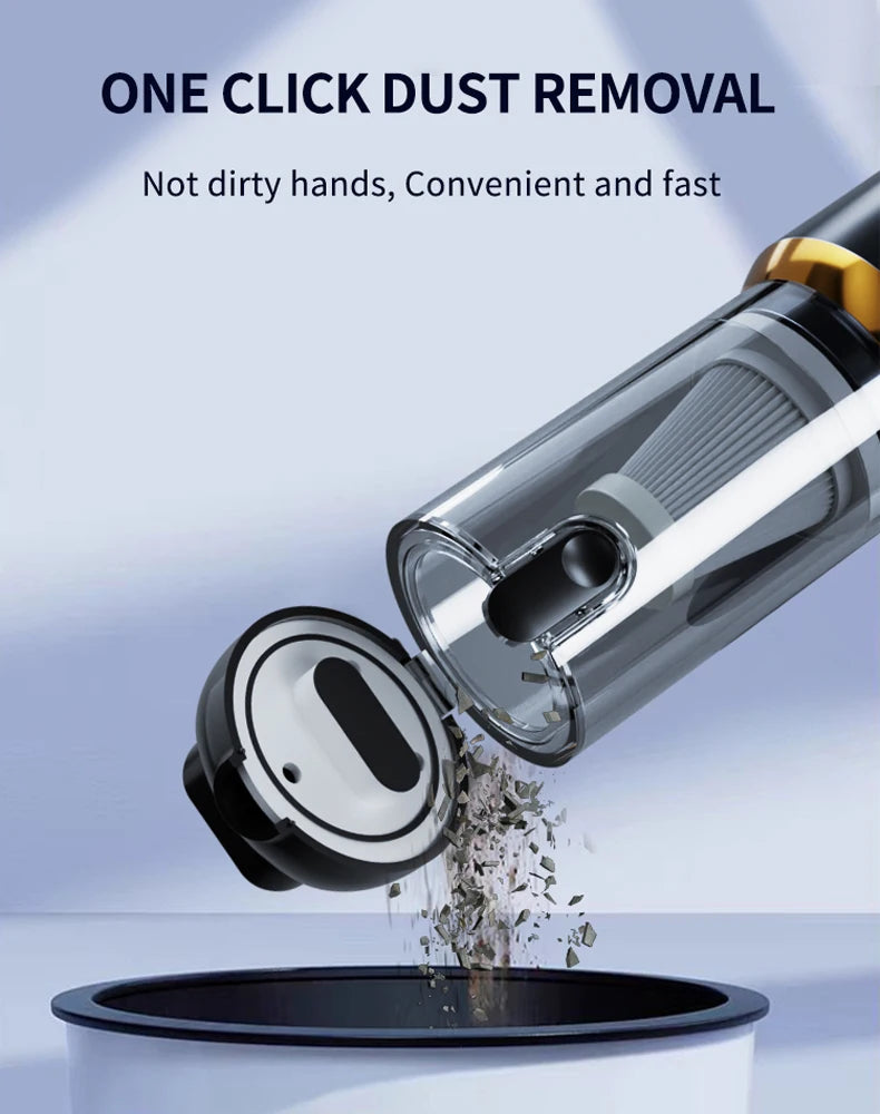 CENRR Mini Car Vacuum Cleaner Cordless Powerful Wireless Car Cleaner HandHeld Portable Vacuum Cleaner Cleaning Machine