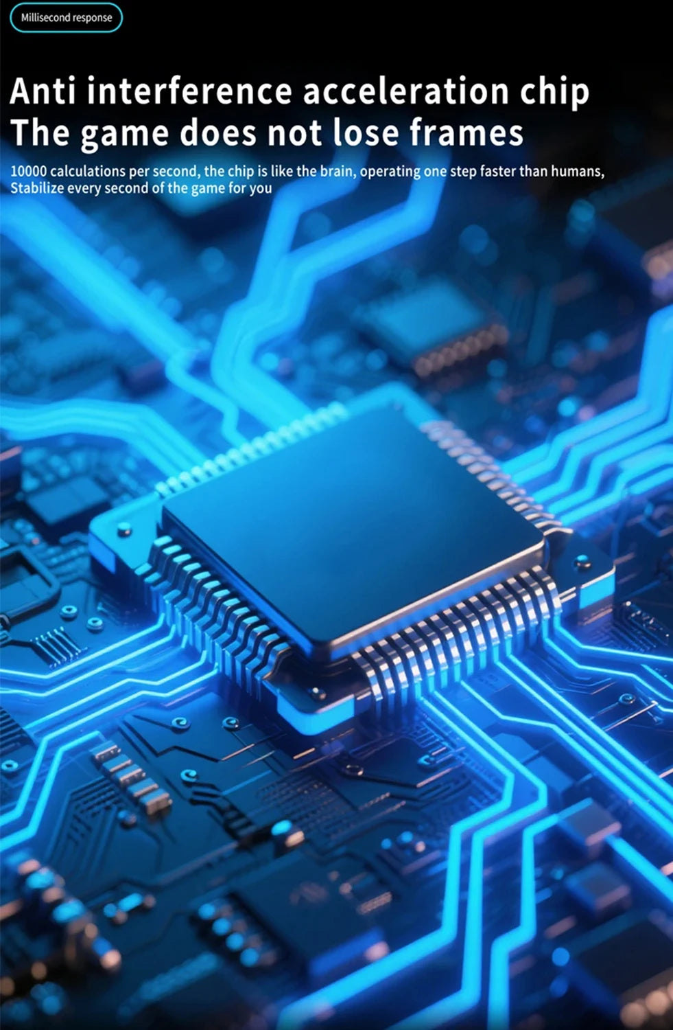 Wireless Gaming Mouse, 2.4G High-Performance with Adjustable DPI & Rechargeable Battery