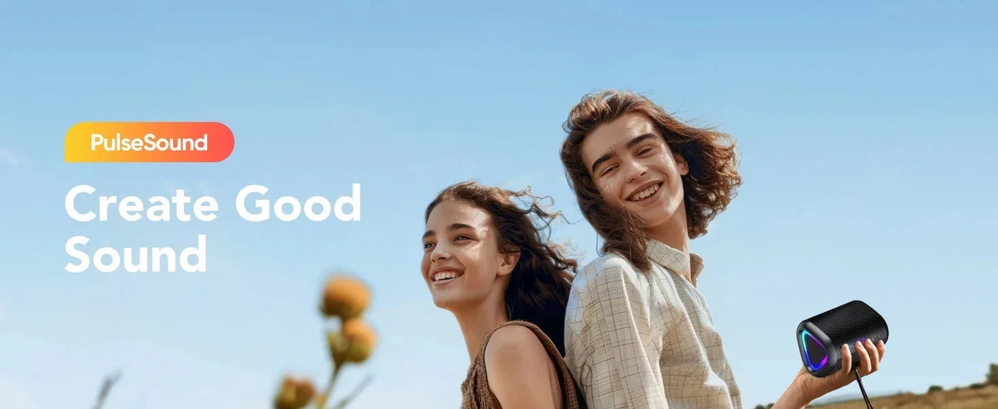 Bluetooth Speaker,Portable Wireless Speaker,Louder Volume,Stereo Sound,24H Playtime, Bluetooth 5.4,Built-in Mic,for Home,Outdoor