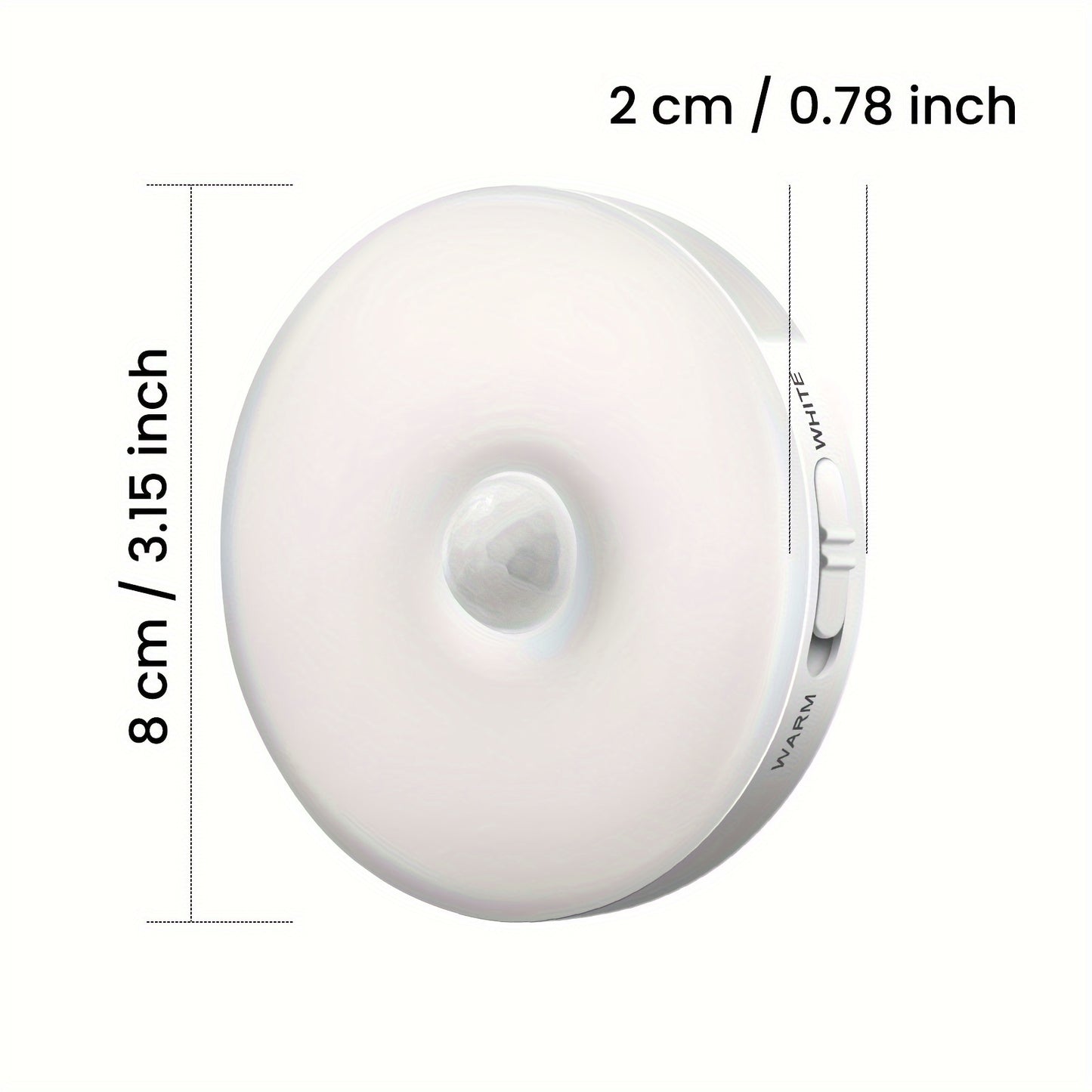 Homelist Motion Sensor Lights Indoor  6 Pack Wireless LED Rechargeable magnetic Stick on Wall Night Light Battery Operated USB Charging Stair  Corridors Closet Kitchen Light Under Cabinets Puck Light