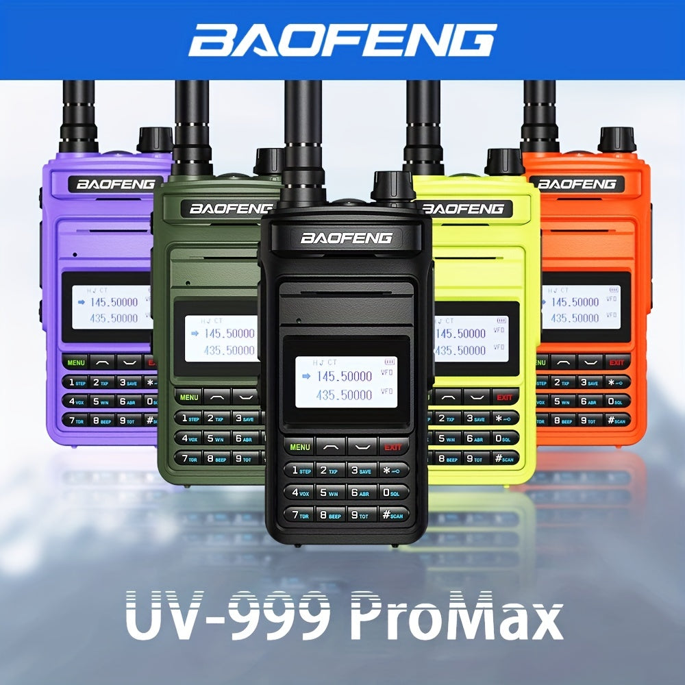 2023 BAOFENG New UV999 Pro Max 10W V2 Professional 999 Channels Walkie Talkie Type-C Fast Charger Long Range Dual Band UHF VHF Two Way Radio Upgrade Handheld Transceiver