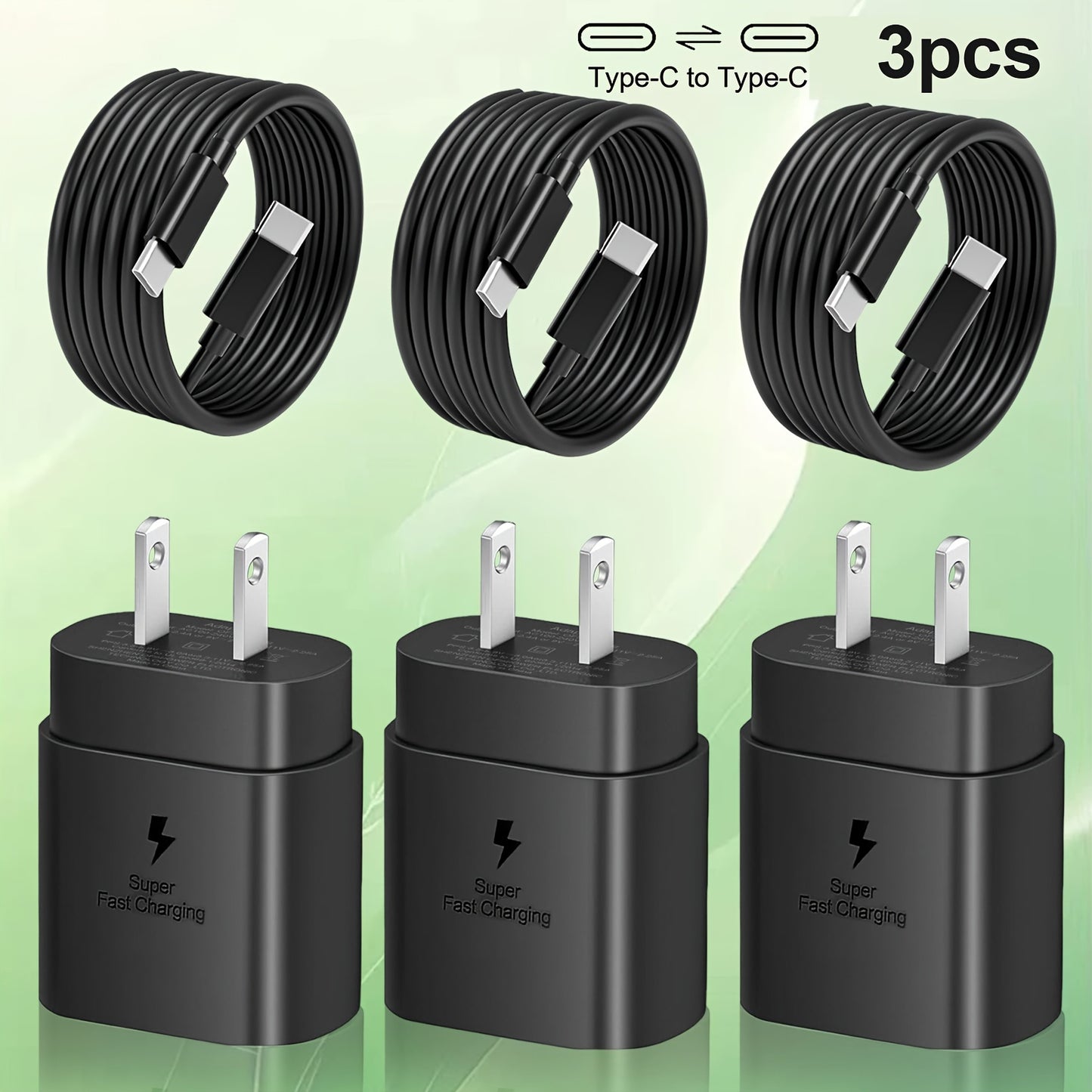 20W Fast Charger - Wall Charger with 4ft Type C Cable for Samsung Galaxy S23 Ultra/S23/S23+/S22/S22 Ultra/S22+/S21 Ultra/S20 Ultra/Note 20/Note 10/Z Fold 3 - Rapid Charging and Compact Design