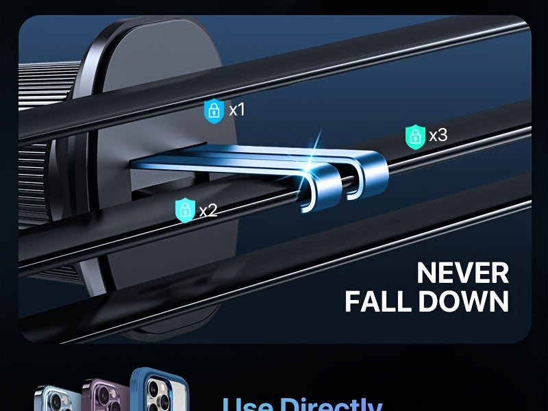 Magnetic Car Mount, Strong Magnetic Phone Holder for Car Vent, 360° Rotation Hands Free Phone Holders for Your Car, Universal Air Vent Car Cell Phone Holder Mount for iPhone & All Phones