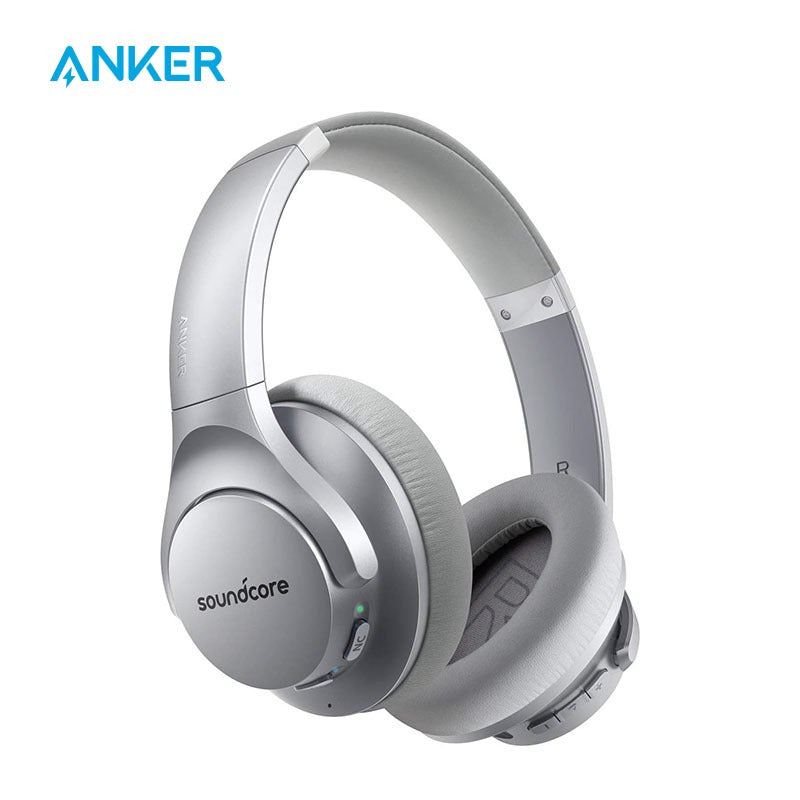 Refurbished- Soundcore by Anker Life Q20 Hybrid Active Noise Cancelling Headphones, Wireless Over-Ear Bluetooth Headphones with 40H Playtime, Hi-Res Audio, Deep Bass, Memory Foam Ear Cups and Headband