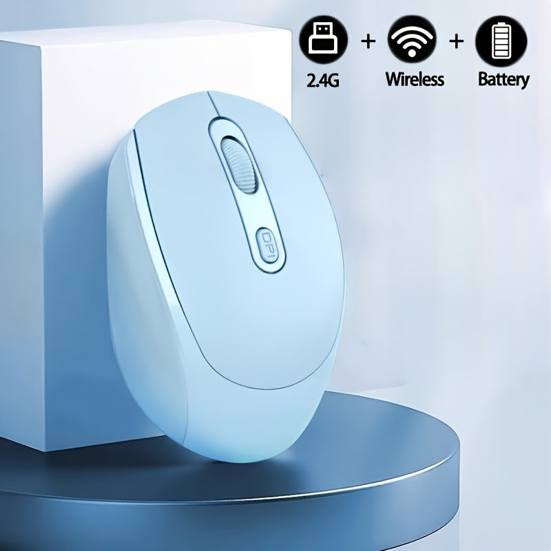 Wireless Mouse, 2.4G Silent Mouse, Computer Mouse with USB Nano Receiver, Suitable for Laptops, Chromebooks, PCs, Macs, Windows