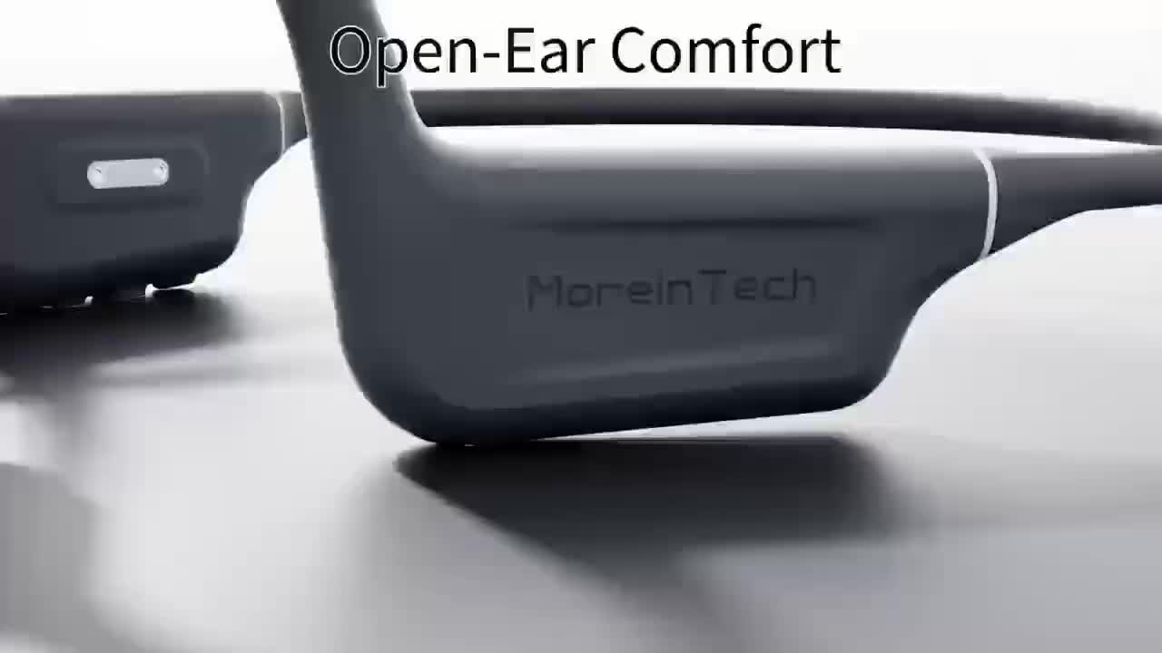 Wireless Over-Ear Open ENC Noise-Canceling Bone Conduction Bluetooth Headphones for Business Calls and Music